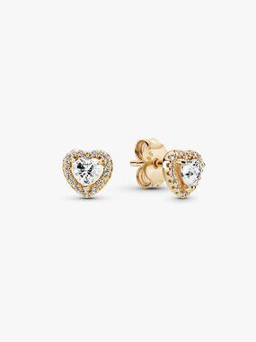 Pandora Elevated Heart Stud Earrings